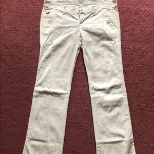 Hollister white pants